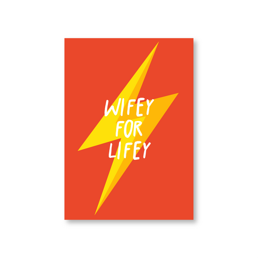 Wifey For Lifey Anniversary Card