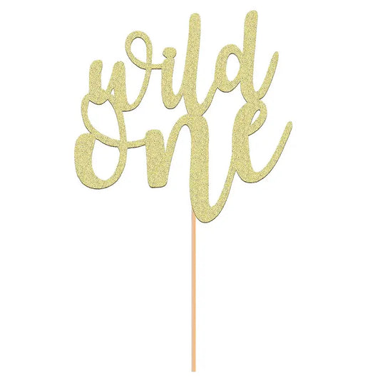 Wild One Children's Birthday Cake Topper