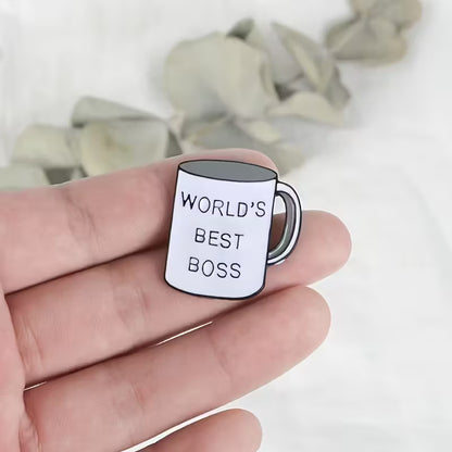 World's Best Boss Pin Badge