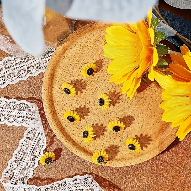 Sunflower Push Pins (10PCS)