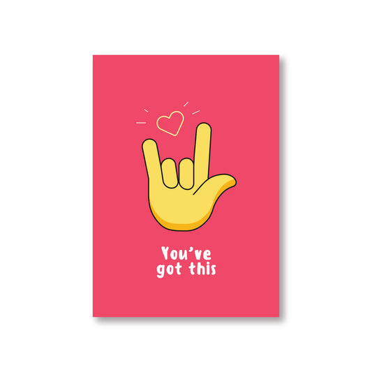 You've Got This, Rock On! (Good Luck Card)